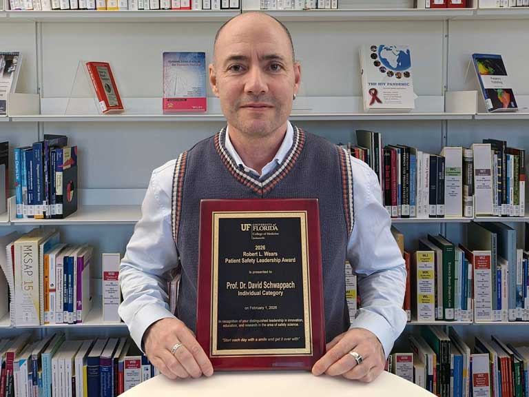 David Schwappach honored with Patient Safety Leadership Award