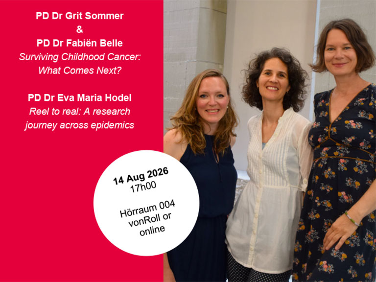 PD Dr Grit Sommer, PD Dr Fabiën Belle, PD Dr Eva Maria Hodel