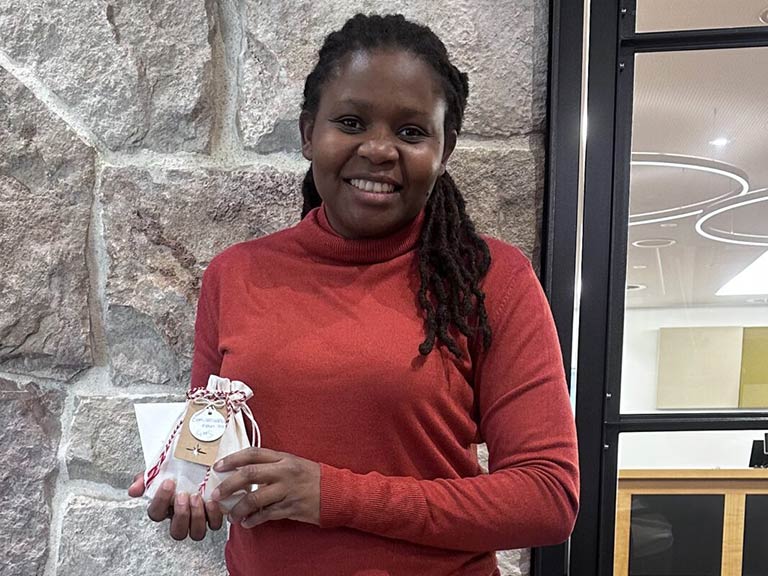 Carole Metekoua won the Prize for Best Talk