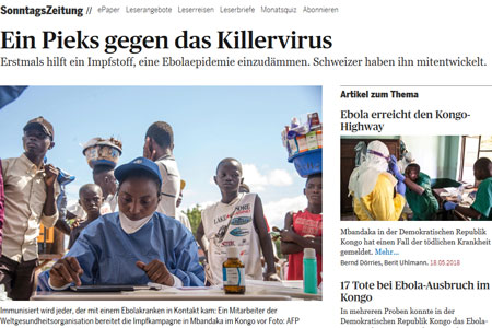 Ebola article SonntagsZeitung screenshot